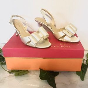 Kate Spade Micah Ivory Satin Wedding Shoes